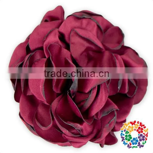 Handmade Posh Big Fabric Flowers for Dresses,hair Headband photo-3