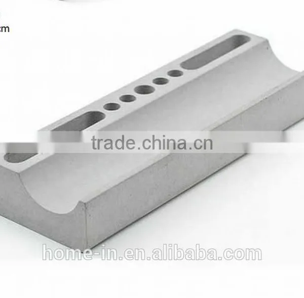 High Quality Unique Grey Concrete Pen Holder Pencil Holder photo-2