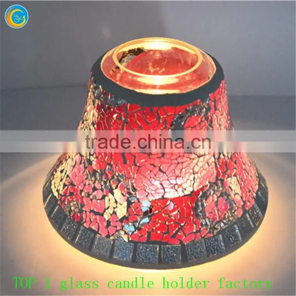 Purple Mosaic Glass Jar With Lid photo-6