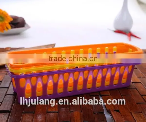 Useful Mini Plastic Storage Basket / Slim Plastic Basket photo-3