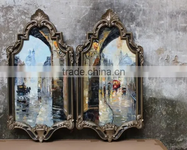 High Quality Home Decoration Handmade Traditional Art Canvas Wall Framed Oil Painting photo-2