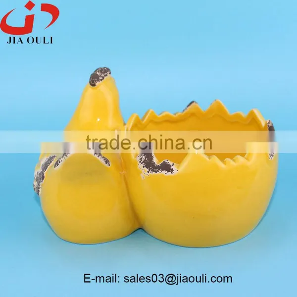 EASTER Decoration Outdoor Animal Flower Planter, Chicken Planter photo-3