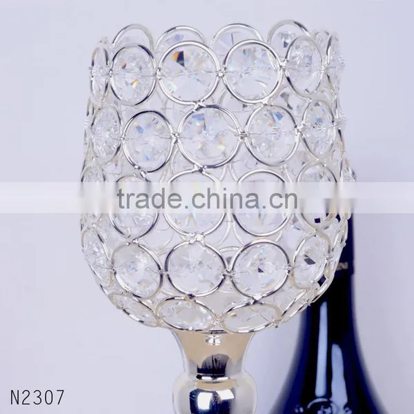 2016 New High-end Luury Crystal Candle Holder Home Decorative Candlestick Home Party Bar Wedding Room Romantic Decor photo-3