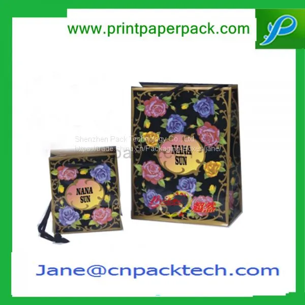 Custom Gift Cardboard Packing Fashion Kraft Paper Bags Promotional Carrier Candy Chocolate Bag photo-4