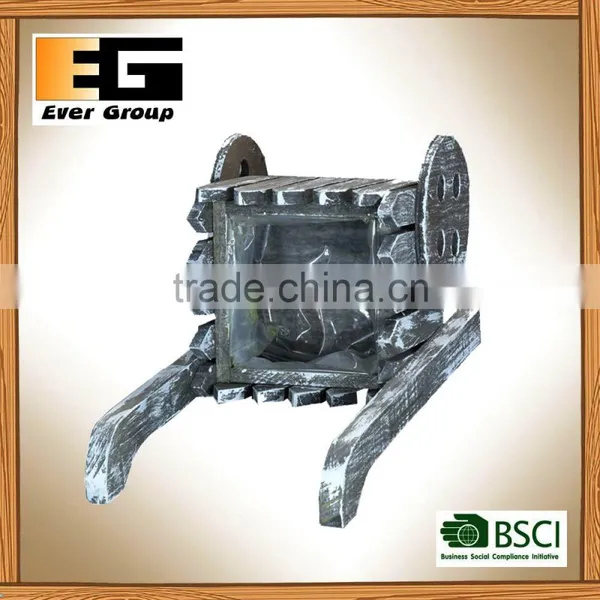 Home Decration Indoor Wooden Carts for Flower photo-4