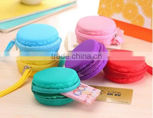 Macaron Colorful Silicone Change Purse With Small Zipper so Hot in Japan and Korea for Cute Girl photo-3