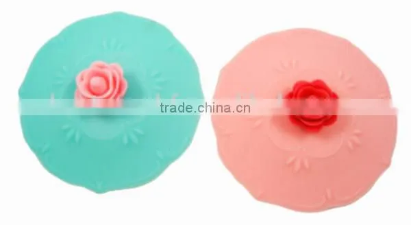 Cute Rose Silicone Watertight Cup/Mug Lid Cover photo-4