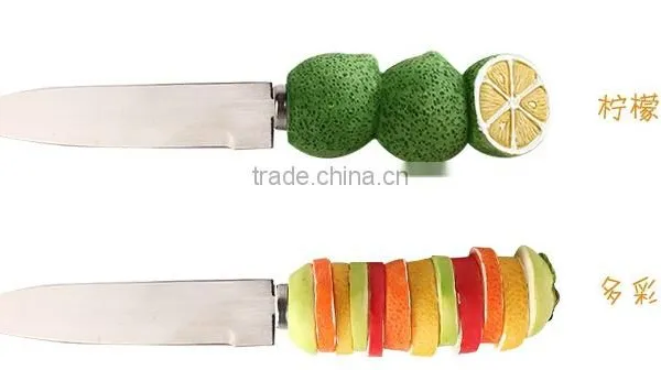 2015 Stainless Steel Fruit Shaped Handle Knife With pp Handle photo-4