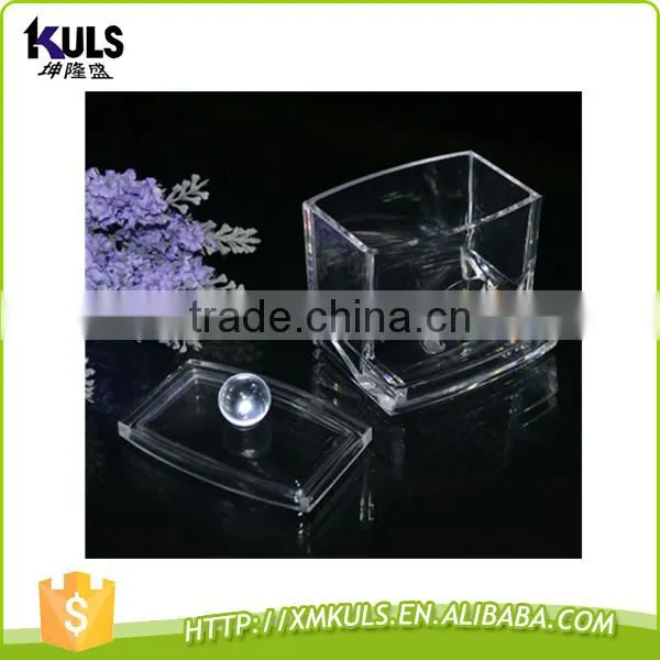 Cotton Swabs Storage Box Transparent PMMA Home Storage Box photo-3