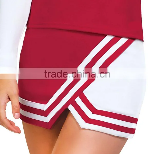 Womens Double-Knit Panel A-Line Cheerleading Uniform Skirt Custom Cheap Wholesale Cheerleading Uniforms photo-3