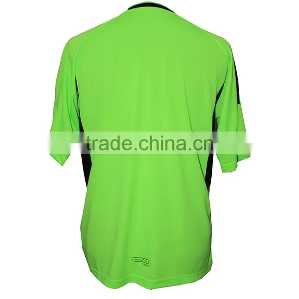 Hot Sale Fashionable Black Green Soccer Jersey photo-3