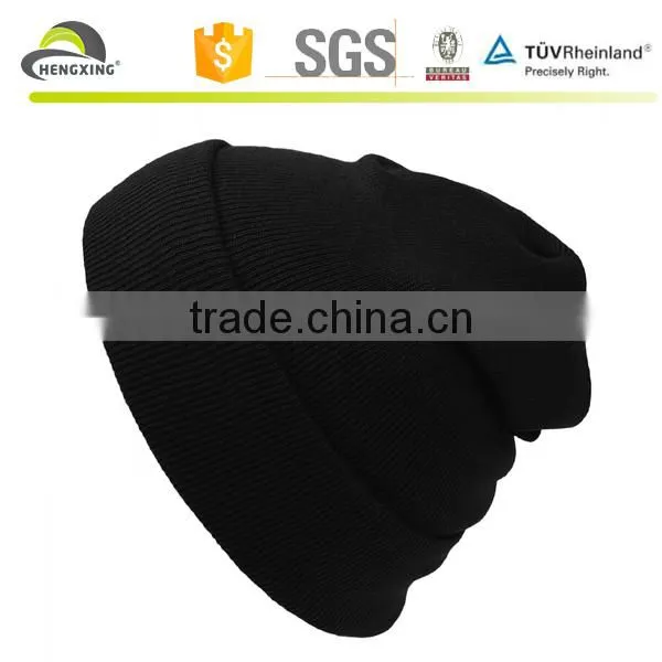Custom Fold up Knitted Hat and Wholesale Beanies Knitting Hats photo-2