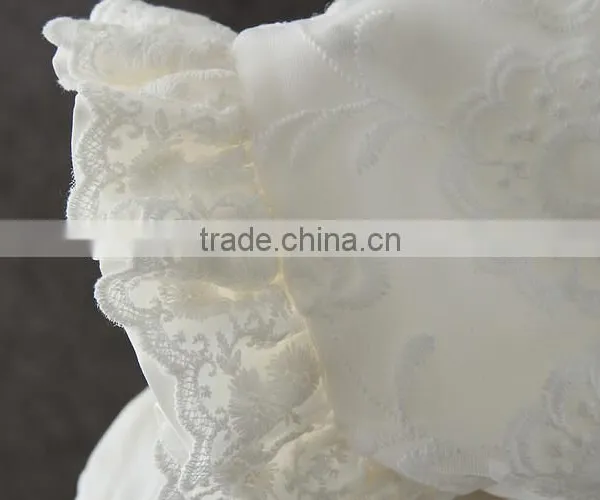 New Arrival Summer Baby Clothes White Embroidery Flower Lovely Lace Net 0-2 Years Old Party Dress Baby First Communion Dresses photo-6