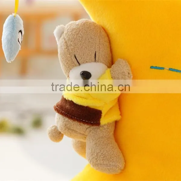 S17020A Cheap Decorative Moon Shaped Pillow Cushion photo-3