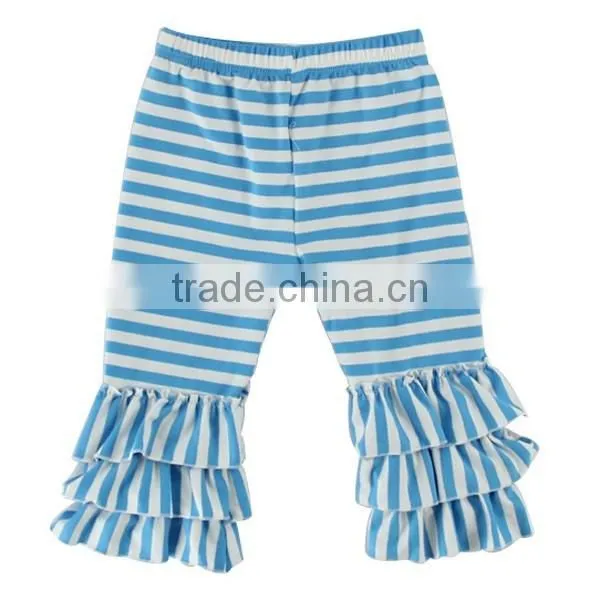 2017 Latest Style Cheap Tripple Ruffle Knit Cotton Baby Girls Wholesale Cotton Baby Pants With SGS Certificate photo-6