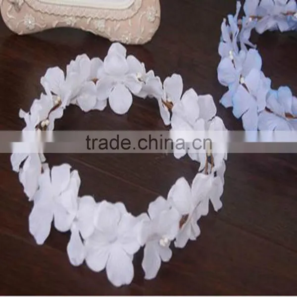Fancy White Flower Export Bridal Headpieces Atifical Flower photo-3