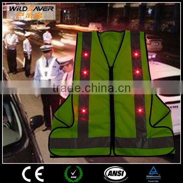 Reflective Tepe hi Vis Red Visible Photographer LED Vest Jacket photo-4