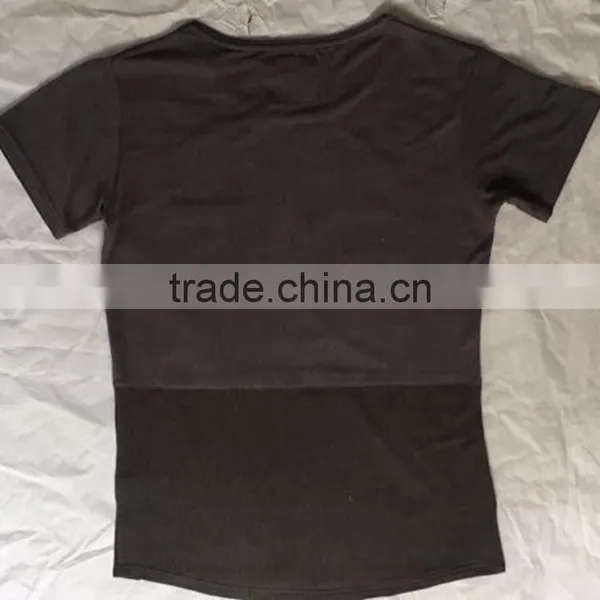 Black Tailored Fitting Men Pocket Two Tone T Shirts photo-2