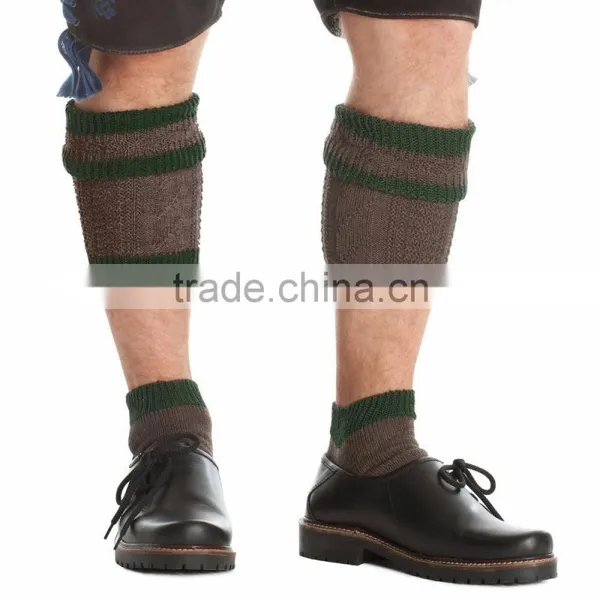 Bavarian Calf Socks Brown-green photo-2