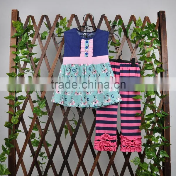 2017 New Arrival Infant Girl Polka Dot Ruffle Raglan Top Kids Boutique Summer Clothing Wholesale photo-6