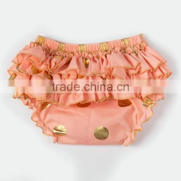 Wholesale New Arrival Cute Baby Bloomers With Golden Polka Dots Toddlers Shorts MC6011503 photo-3