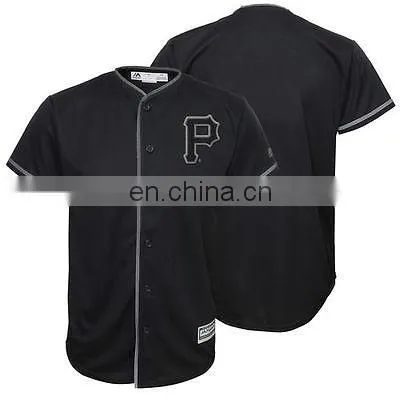 Baseball Button up Jersey,baseball Jersey Design Black White Patchwork,baseball Jersey Black and White photo-2