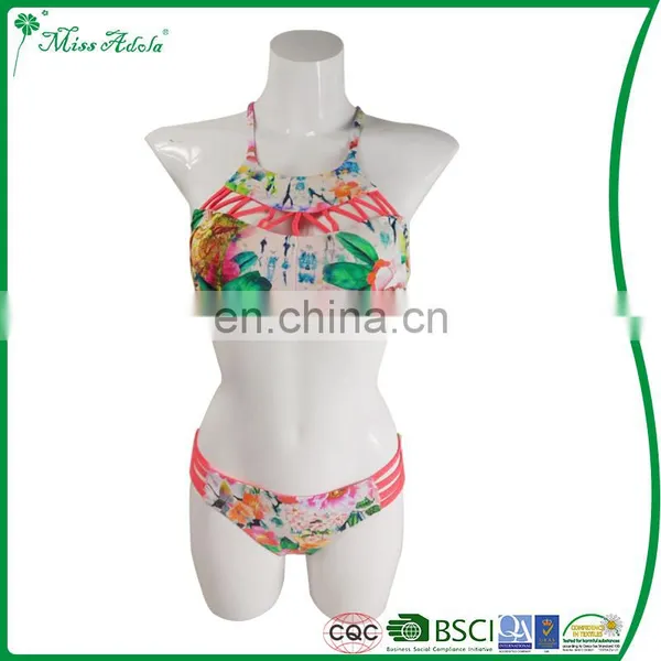 Custom Wholesale Open Sex Girls/woman/men Triangle Bikinis Swimwear Fabric photo-2