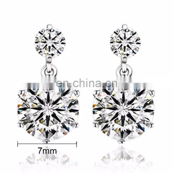 Wholesale Jewerly Sterling Silver Crystal Earrings JE2300