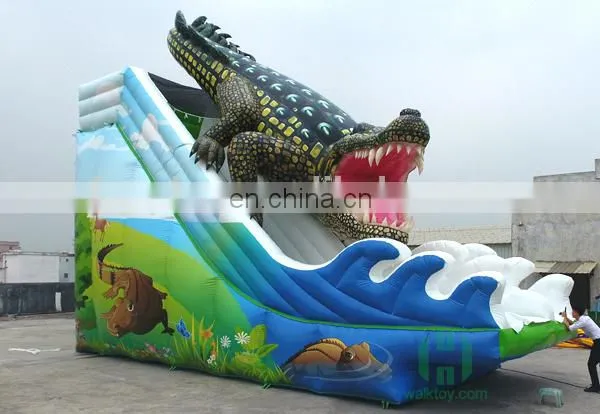 Jurassic Park Strong PVC Inflatable Dinosaur Long Water Slide Giant Inflatable Kids Slide Track photo-5