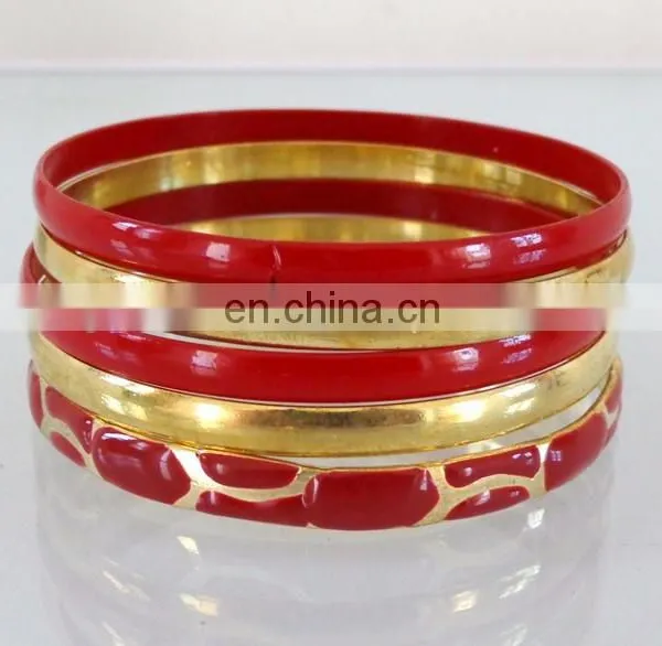 Wholesale Maroon Party Wear Indian Imitation Bangles- Fashion Bangle Set-Imitation Fashion Costume Bracelet photo-3
