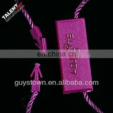 Custom Private Brand Name Hang Tag String Lock Pendant for Clothing photo-5