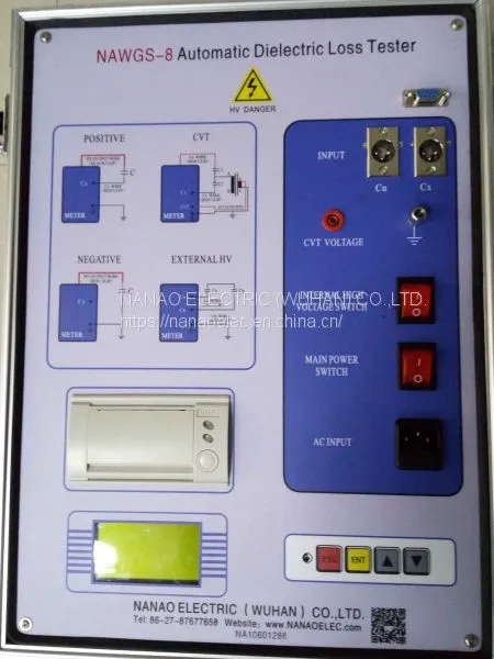 NANAO ELECTRIC Manufacture NAWGS-8 Automatic Anti-interference Pilot Frequency Dielectric Loss Tester photo-3