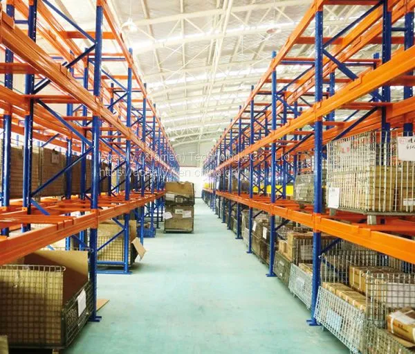 Double deep racking heavy duty storage shelf