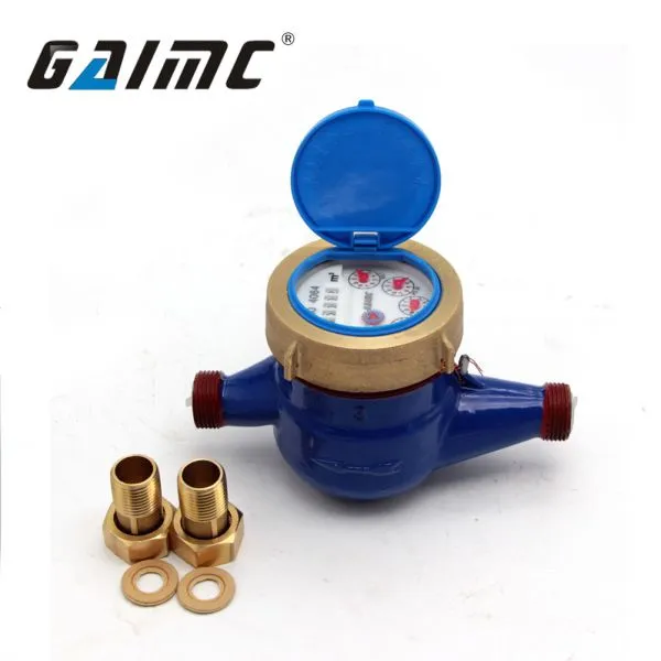 LXSG Small Single Jet Seal Reed Switch Water Counter Meter Brass Body