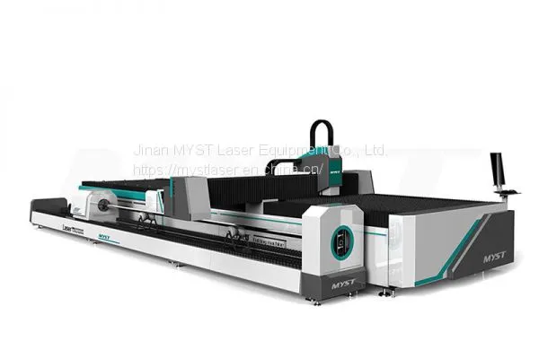 Fiber Laser Cutting Machine With Rotary And Exchange Table MTF3015JR Pipe Laser Cutting Machine