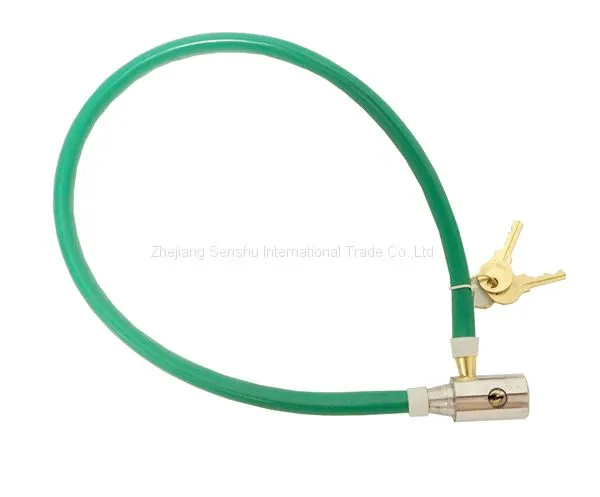 Wire Cable Bicycle Lock Flexible Lock with Key