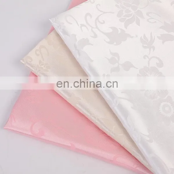 High Quality Plain Polyester Jacquard Satin Fabric Fashion photo-5