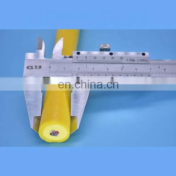 2 Cores With 2 Twisted Pair Double PUR Sheath Foaming Cable With Kevlar Rov Tether Umbilical Underwater Robot Cable photo-4