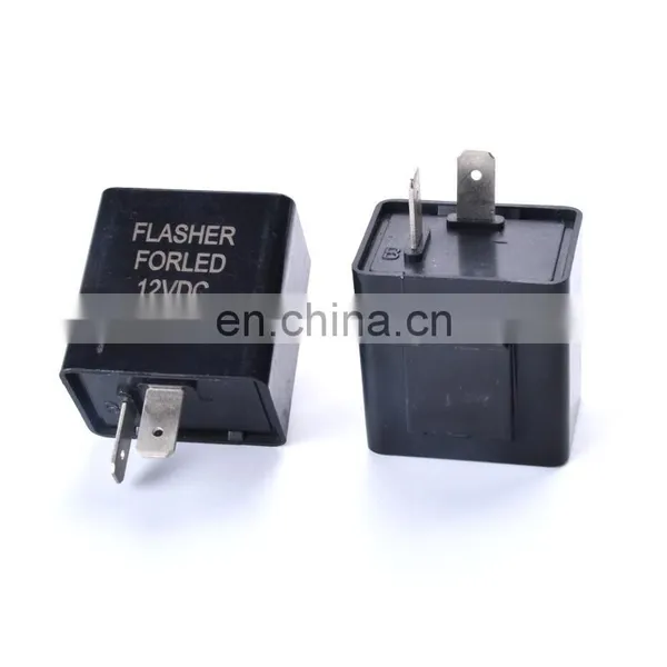 DC 12V 2 Pin Moto LED Turn Signal Flasher Relay Three Gear Frequency Motorcycle Adjustable Speed Flash Relay Accessaries photo-3