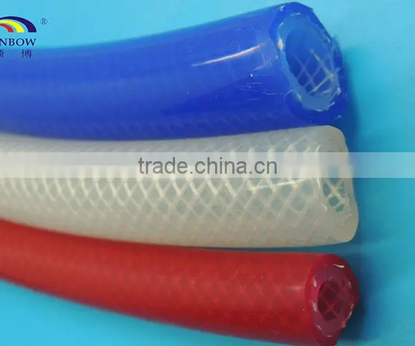 SUNBOW High Quality Polyester Braided Platinum Cured Clear Silicone Hose for Coffee Maker photo-4