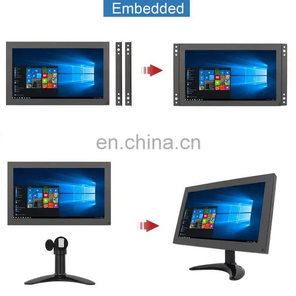 LED 10.1inch Metal Case Monitor Open Frame Capacitive Touch Screen Display Industrial photo-4