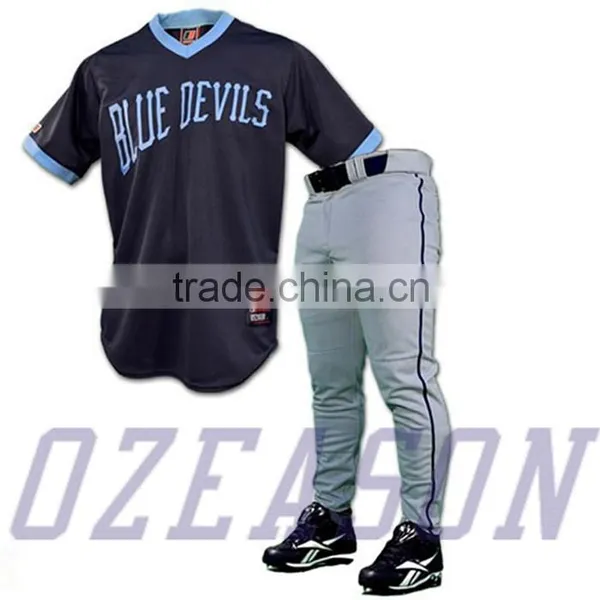 China Wholesale Cheap Sublimated Blank Baseball Jerseys photo-6