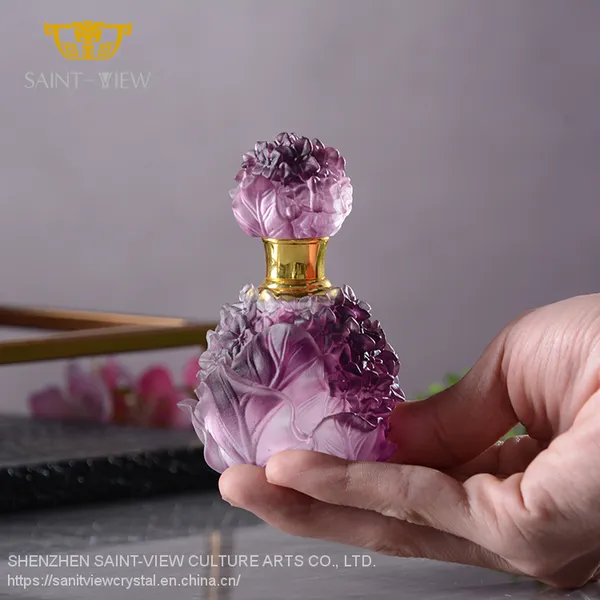 SAINT-VIEW Factory Wholesale Handmade High-Grade Skin Care Decor Roll On Essential Oil Perfume Bottle Set photo-4
