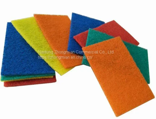 Heavy Duty Green Scouring Sponges Pad for Kitchen Cleaning Esponja Verde photo-2
