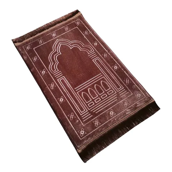 Production Prayer Mat Muslim Islamic Prayer Mat Washable Rug Luxury Back Rest Padded Fold Anti Slip Prayer Mat Carpet photo-4