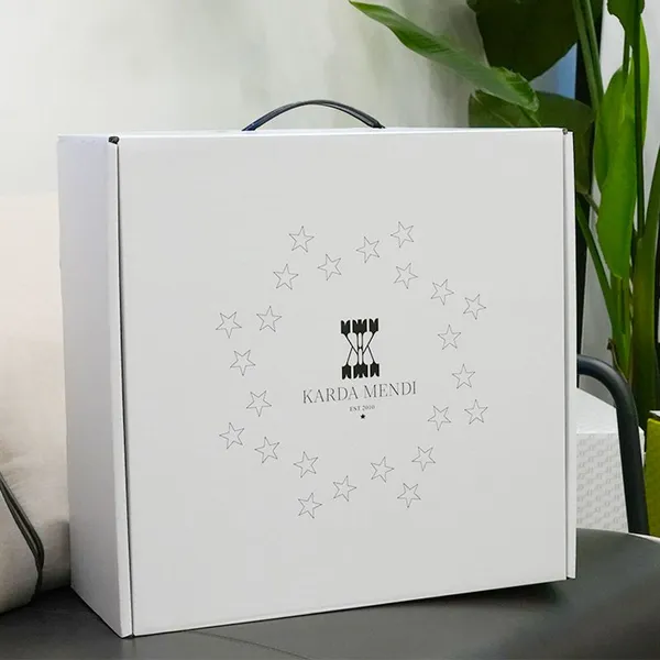 White Luxury Packaging for Premium Products Custom Rigid Handle Box With Foam Insert photo-5