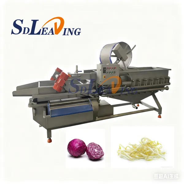 Energy Saving Commercial Vegetables and Fruit Washing Machine Industrial Automatic Stainless Steel Food Cleaning Washing Line photo-1