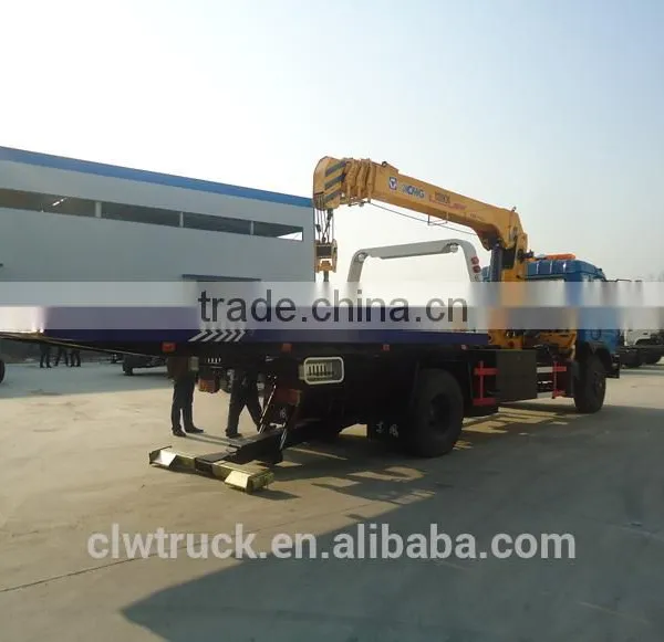 2015 Dongfeng Wrecker Towing Truck With Crane, 4x2 Truck Mounted Crane photo-3