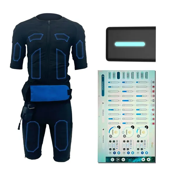 Smart EMS Muscle Training Suit for Home Gym Rehabilitation Full Body Workout With Bluetooth App photo-5