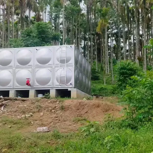 High Quality SS304 Stainless Steel Bolted Panel Water Tank for Restaurant Water Supply